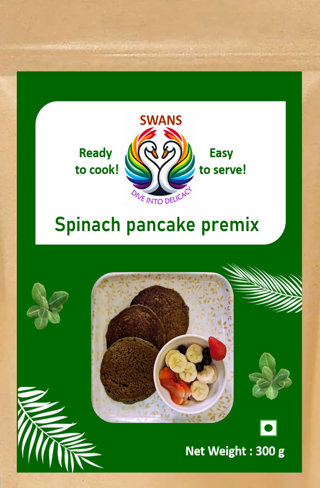 Spinach pancake premix