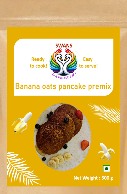 Banana oats pancake premix